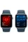 Apple Watch SE 2 2023 44mm GPS Silver Aluminum Case with Storm Blue Sport Band - S/M